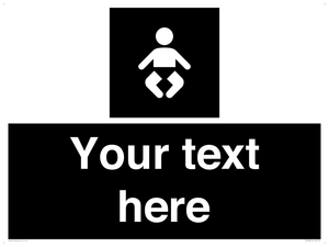 Custom information: black panel baby change